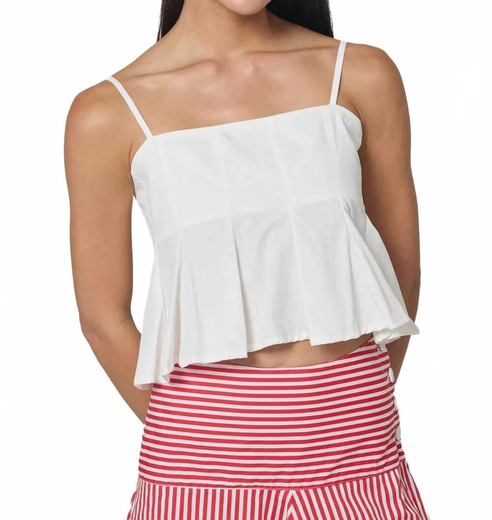 NEW LUSANA karla top in white